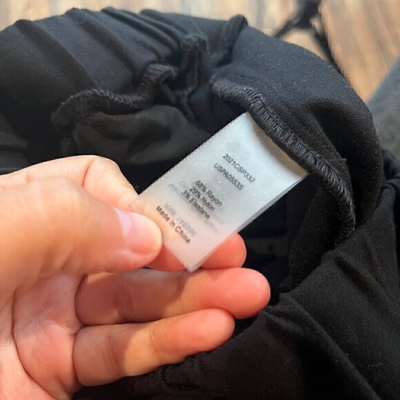 Universal Standard black wide leg pull on pants - Picture 6 of 7